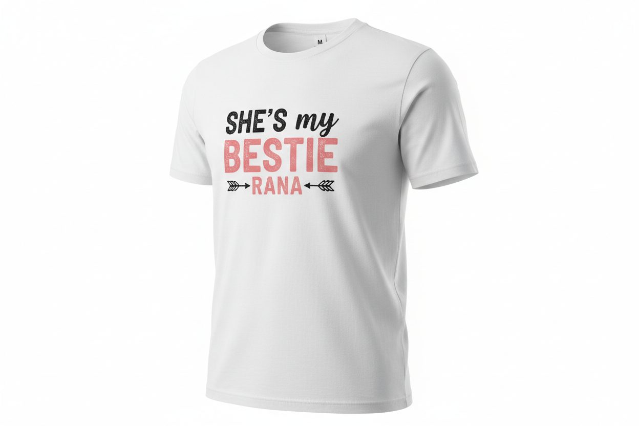 Premium White Bestie T-Shirt