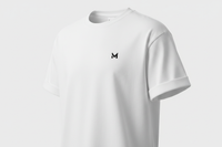 Premium White T-Shirt Front - Small Logo